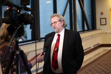 Rep. Guttenberg interviews with ABC following the first day of the 2016 legislative session.