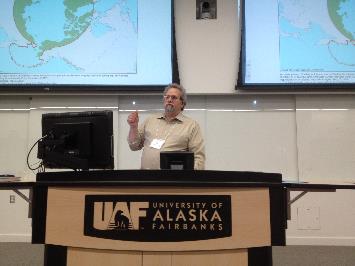 Rep David Guttenberg speaking at the 2014 Arctic Science Conference