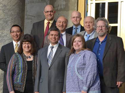 My colleagues and I take a photo on the steps of the Capitol to kick-off session!
