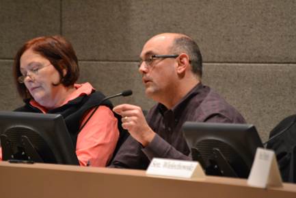 Listening to public testimony at last weekend?s Anchorage Caucus at the Loussac Library