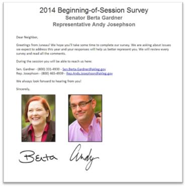 Please complete our online survey here!