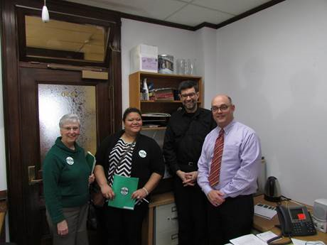 Rep. Josephson and members of Anchorage Faith & Action Congregations Together (AFACT) an organization dedicated to Medicaid Expansion