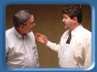 Rep. Eric Croft with volunteer