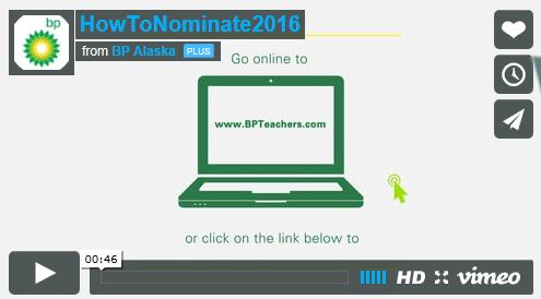 Click here for more information on how to nominate a teacher you know as a BP Teacher of Excellence!