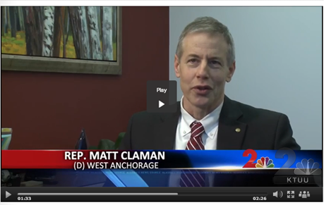 Listen more about the 90 Day Constitutional Amendment legislation in this clip of Rep. Claman from KTUU Channel 2 News. 