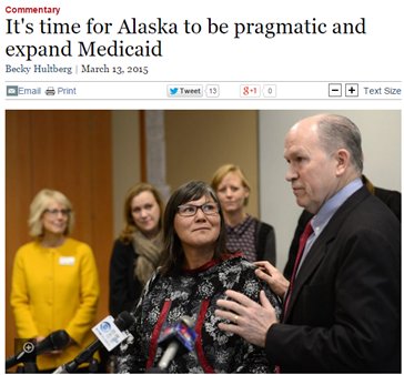 Governor Bill Walker and Health and Social Services Commissioner Valerie Davidson