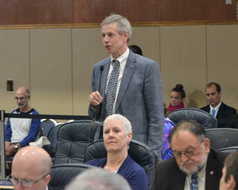 Rep. Claman speaking on the House Floor