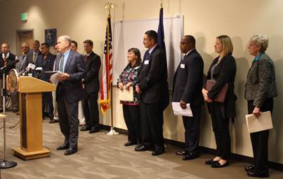 Governor Walker and members of his cabinet announce that Alaska will accept federal dollars to provide access to affordable healthcare to all Alaskans.