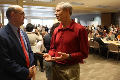 Rep. Claman and Rep. Josephson at the Medicaid expansion press conference.