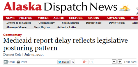 Nine out of ten Commissioners of the Alaska Department of Health and Social Services since 1984, serving under Democratic and Republican leadership, support Medicaid expansion.
