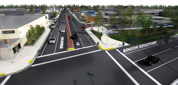 Spenard Rd & Benson Blvd Perspective Rendering