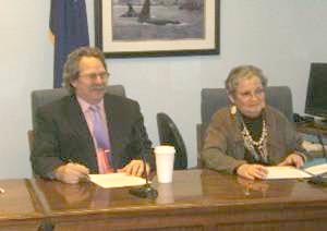 Rep. Doll and Rep.Guttenberg in Committee Hearing