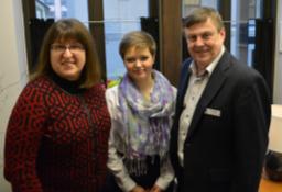 Rep. Drummond, Astrid Williams and Pat Higgins from the Anchorage School Board.