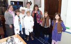 LEGO Robotics competitors.