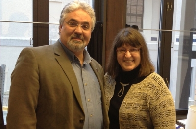 Representative Bob Miller stopped by to see who's occupying his old office.