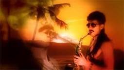 Saxaphone on the beach