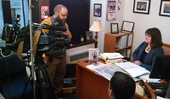 Its a small office, but we make it work.