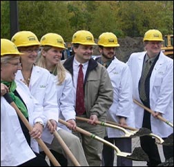 Ellis and UAA officials break ground