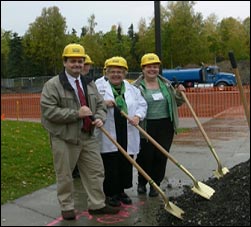 Ellis and Gardner with Elaine Maimon