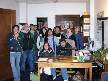 Students visit Sen. Elton