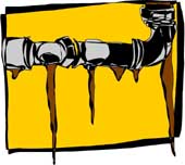 Leaking pipe