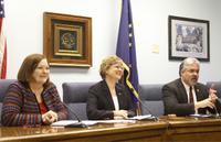 Rep. Berta Gardner with Reps. Kerttula and Miller at Feb 1, 2011 press conference 