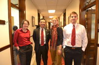 2012 Staff wear red