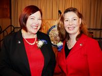 Celebrating women legislators with my colleague Rep. Berta Gardner