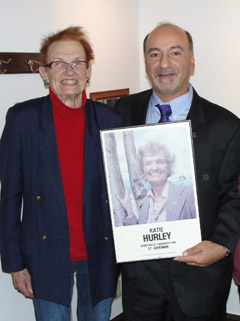 Les with former Constitutional Convention clerk and friend Katie Hurley