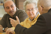 Rep. Les Gara during constituent meeting