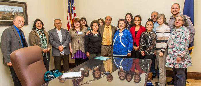 Rep. Gara with Rural Development Students and Faculty