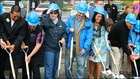 Breaking ground at the Special Olympics Complex expansion in Mountain View