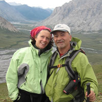 Les and Kelly near the Canning River