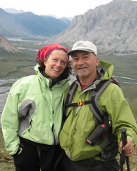 Rep. Les Gara and Kelly on a hike.