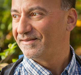 Rep. Les Gara and Kelly on a hike.