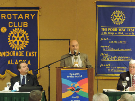Rep Gara speaking to East Anchorage Rotary 1/6/16