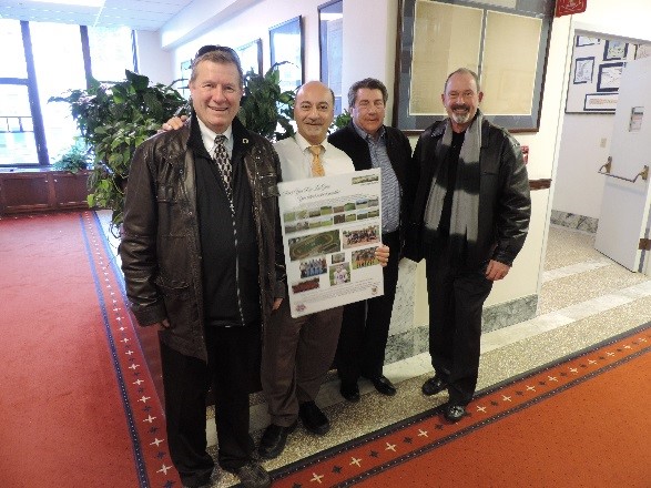 Steve Nerland, John Rodda and Marion Davis. Privileged to work with these folks from East High for the start of a stadium and track (all other schools have funding, and East is the largest high school in Anchorage, and the most ethnically diverse in America).