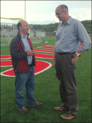 Talking about completing this project with ASD administrator Mike Abbott