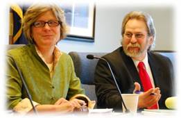 Minority Leader Rep Kerttula and Rep Guttenberg at a press conference