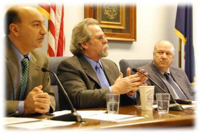 Minority Press Conference (left to right): Representative Les Gara (Dist 23), Representative David Guttenberg and Representative Max Gruenberg (Dist 20)