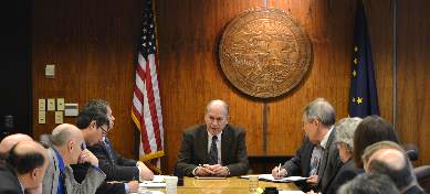 Alaska Independent and Democratic Caucus meeting with Governor Walker on our priorities 