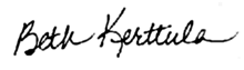 [signed] Beth Kerttula