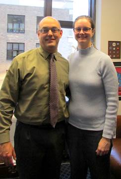 Had a great visit with East High counselor and statewide Council on Independent Living board member, Courtney Westmann