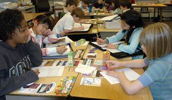 Rogers Park Elementary School fifth graders are hard at work!