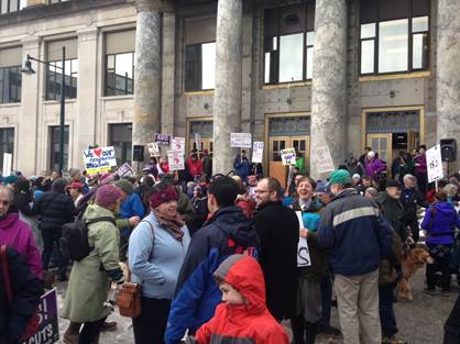 A great turn out today at the ?Save Our Schools? rally to support public education!