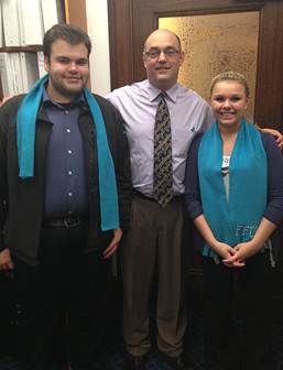 Inspiring individuals and Facing Foster Care in Alaska representatives Sarah and university area neighbor, Gary
