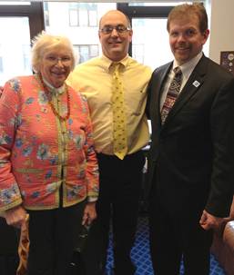 A special visit from neighbor and former Senator Arliss Sturgulewski and neighbor Larry Parker