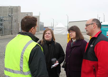 Rep Tarr, Rep Drummond, and I attended the new power plant groundbreaking