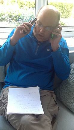 Being interviewed on the state Medicaid program