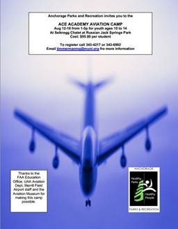 The ACE Academy Aviation Camp is right around the corner, register now! 